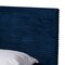 Baxton Studio Abberton Modern and Contemporary Navy Blue Velvet and Gold Metal Queen Size Panel Bed 220-12850-ZORO - alternate 2